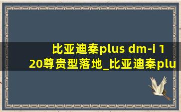 比亚迪秦plus dm-i 120尊贵型落地_比亚迪秦plus dm-i 120尊贵型落地价